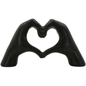 Hands Lover Skulptur Polyresin Schwarz 25x7 5x13 5 cm...