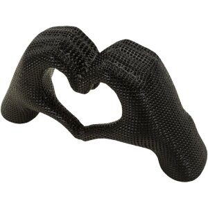 Скульптура «Любящие руки» черная, полирезин 25x7.5x13.5 см