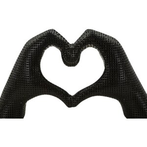 Скульптура «Любящие руки» черная, полирезин 25x7.5x13.5 см