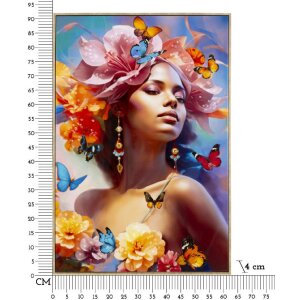 Mauro Ferretti Wandbild Marty mit Rahmen 62x4x92 cm