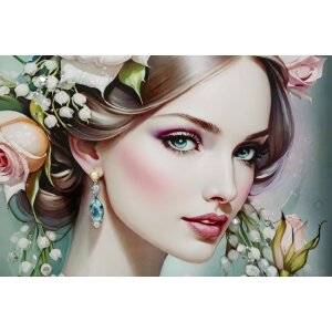 Mauro Ferretti Wandbild Fantasie mit Rahmen 72x4x102 cm