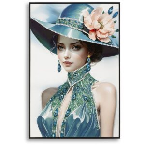 Mauro Ferretti Wandbild Pam mit Rahmen 62x4x92 cm