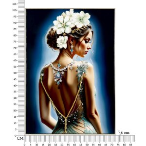 Mauro Ferretti Wandbild Isabel mit Rahmen 72x4x102 cm