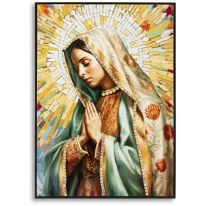Mauro Ferretti Wandbild Madonna mit Rahmen 72x4x102 cm