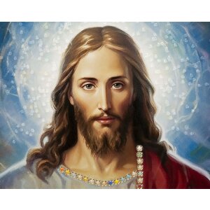 Mauro Ferretti Wandbild Jesus mit Rahmen 72x4x102 cm