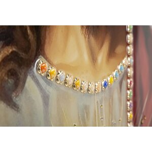 Mauro Ferretti Wandbild Jesus mit Rahmen 72x4x102 cm