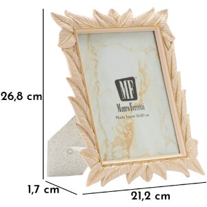 Mauro Ferretti Fotorahmen Leaffy 15x20 cm creme