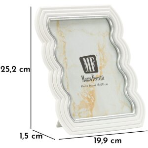 Mauro Ferretti Fotorahmen Curty 15x20 cm weiß