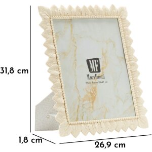Mauro Ferretti Fotorahmen Helles Blatt 20x25 cm creme