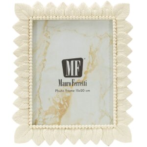 Mauro Ferretti Fotorahmen Helles Blatt 15x20 cm creme