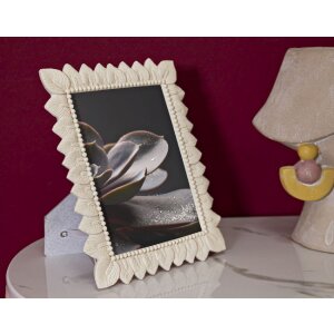 Mauro Ferretti Fotorahmen Helles Blatt 15x20 cm creme