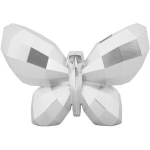Mauro Ferretti Vase Schmetterling 22,5x8x15 cm silber