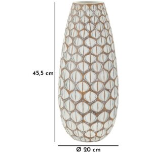 Mauro Ferretti Ваза Tibet Ø 20x45,5 см белая