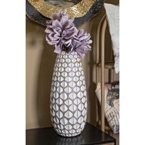 Mauro Ferretti Ваза Tibet Ø 20x45,5 см белая