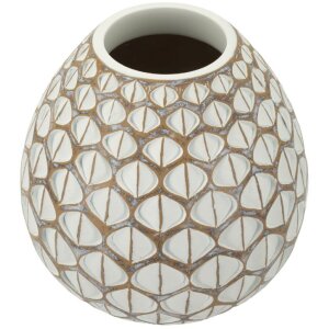 Mauro Ferretti Vase Tibet Ø 27x27 cm weißwäsche