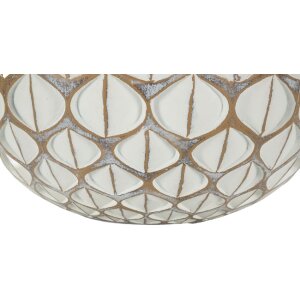 Mauro Ferretti Vase Tibet Ø 27x27 cm weißwäsche