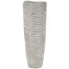 Mauro Ferretti Vase Holzig Ø 19x55 cm weißwäsche