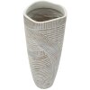 Mauro Ferretti Vase Holzig Ø 18x45 cm weißwäsche