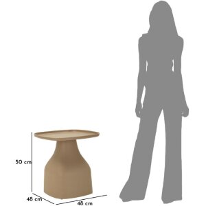 Mauro Ferretti Приставной столик Gea 48x48x50 см серый