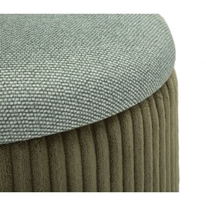 Набор пуфов с местом для хранения Болонья, 2 шт., зеленый