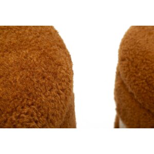 Saint-Moritz Aufbewahrungshocker Set 2tlg Ø40x47cm Ø32x38cm Braun