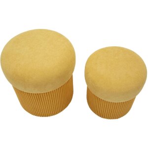 Комплект пуфов Aspen с местом для хранения Горчичный 2 шт.