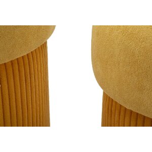 Комплект пуфов Aspen с местом для хранения Горчичный 2 шт.