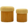 Комплект пуфов Aspen с местом для хранения Горчичный 2 шт.