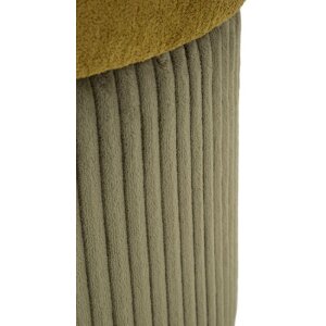 Aspen Комплект пуфов с хранением зеленый 2 шт Ø42x44см Ø35x37см Велюр