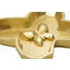 Чаша декоративная Butterfly 20,5x17,5x3 см золотая