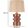 Rosenthal Настольная лампа стекло коричневый золото Ø36.5x56.5cm