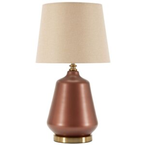 Rosenthal Tischlampe Glas Braun Gold Ø35.5x65cm...
