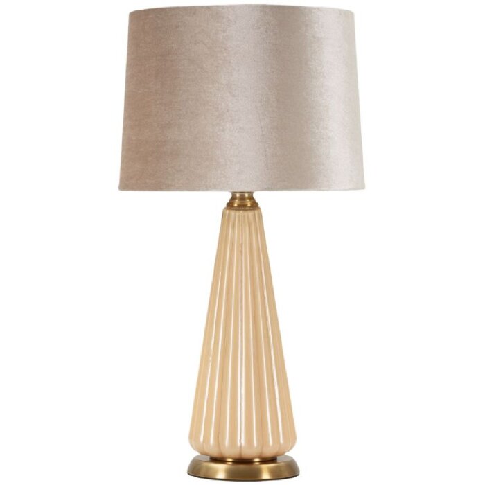 Perly настольная лампа Ø36,5x68,5 см стекло/ткань/золото E27 40W