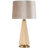 Perly настольная лампа Ø36,5x68,5 см стекло/ткань/золото E27 40W