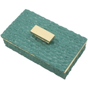 Mauro Ferretti Коробка для хранения Grent 18,8x6,4x10,8 см зелено-золотая