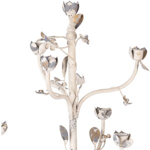 Clayre & Eef 5Y1370 Подсвечник бежево-серый Ø39x51 см металл винтаж