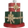 Clayre & Eef Weihnachtsbaumständer Geschenkbox Ø44x54cm Grün Rot Gold