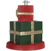 Clayre & Eef Weihnachtsbaumständer Geschenkbox Ø44x54cm Grün Rot Gold
