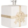 Clayre & Eef 6MG0116 Weihnachtsbaumständer Geschenkbox Weiß Gold 26x24x33cm