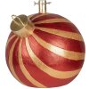 Clayre & Eef 6MG0152 Weihnachtsbaumständer Rot-Gold 43x40x41 cm