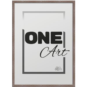 FramesFactory Bilderrahmen Hekla 29,7x42 cm Smoke Oak