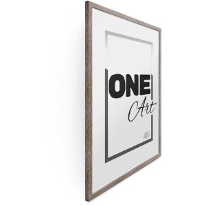 FramesFactory Bilderrahmen Hekla 29,7x42 cm Smoke Oak