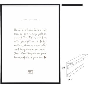 Deknudt Алюминиевая фоторамка S029S2 черная матовая...