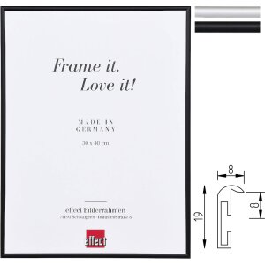 Effect Алюминиевая Фоторамка Серия 1 Черная или Серебряная 10x15 - 70x100 см