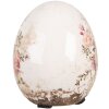 Clayre & Eef Deko Ei Rosenmotiv Keramik Ø 7x9 cm Vintage Shabby Chic