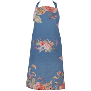 Clayre & Eef FFA41BL Schürze 70x85 cm Blau mit...