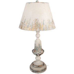 Clayre & Eef Tischlampe Vintage Ø36x70cm Beige...