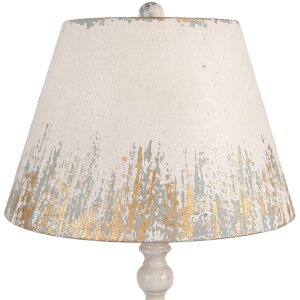 Clayre & Eef Tischlampe Vintage Ø36x70cm Beige...