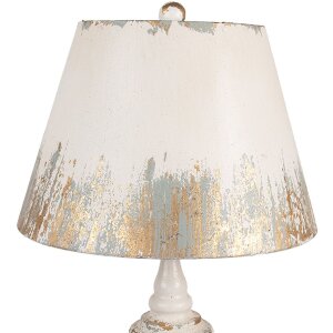 Clayre & Eef Tischlampe Ø36x55cm E27 60W Beige...