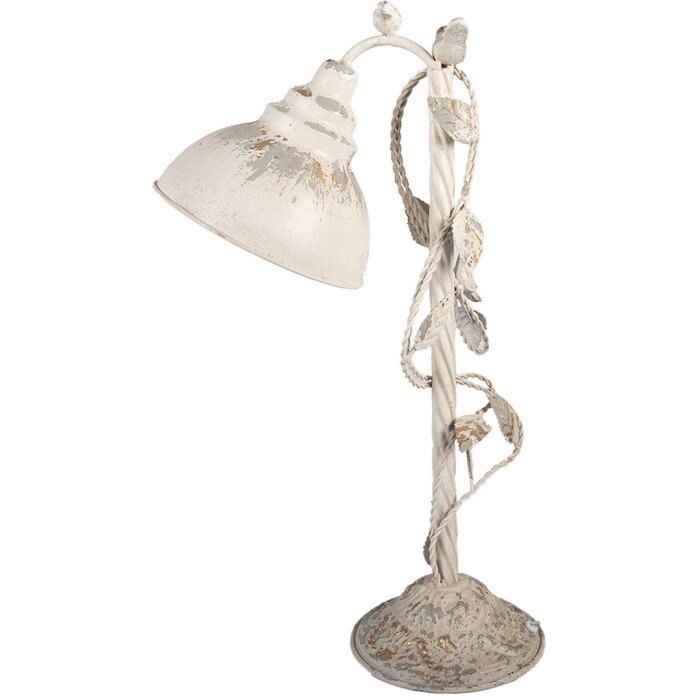 Clayre & Eef 5LMC0051 Настольная лампа бежево-серая 35x19x62 см в винтажном стиле E27